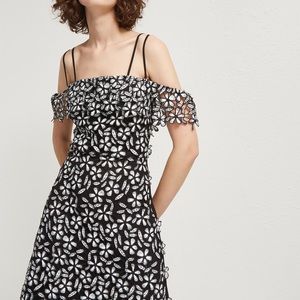 Flower cutout dress